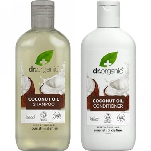 Dr Organic Virgin Coconut Oil Shampoo & Conditioner, vegan