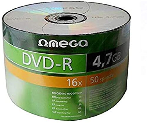 50 x DVD-R 4, 7 GB 16 x Omega (Spindel) [40933]