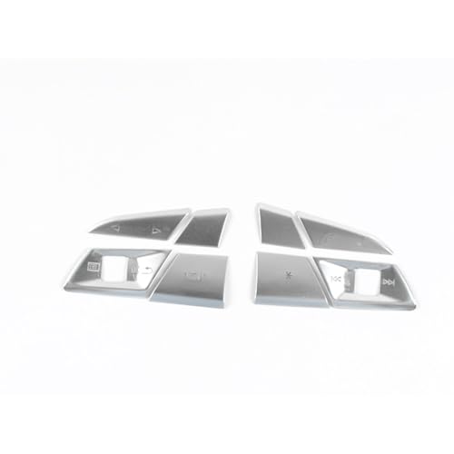 Auto-Styling Mittelkonsole Lenkradknöpfe Pailletten Dekoration Aufkleber Verkleidung Innenaufkleber, für Audi A5 A3 Q3 Q5 2019–2021