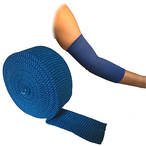 10 METRES OF STEROGRIP BLUE ELASTIC CATERING SUPPORT BANDAGE CHEFS TUBIGRIP ARM ELBOW WRIST SIZE B by Steroplast