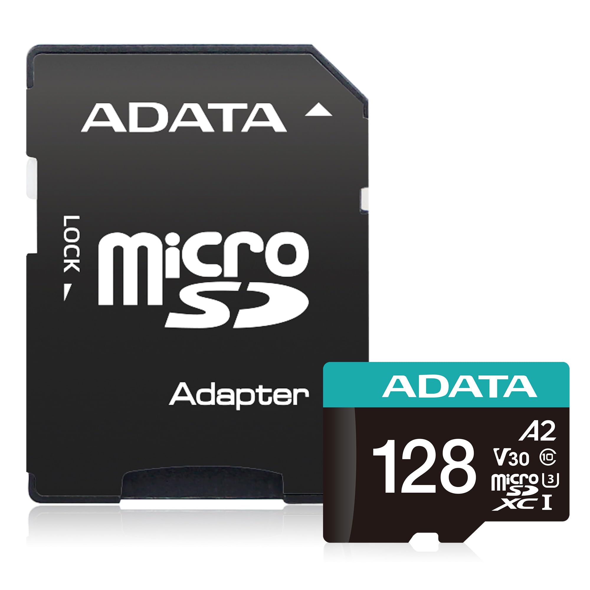 ADATA Premier Pro 128GB microSDXC/SDHC UHS-I U3 Class 10(V30S) Speicherkarte, schwarz