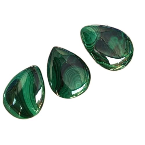 DSXJEZNJ natural stone pendant Natürlicher grüner Malachit-Anhänger for Damen, Halsketten-Anhänger, Schmuck, Reiki-Kristalle, Heilsteine ​​– (Farbe: 1 Stück, Größe: zufällig)
