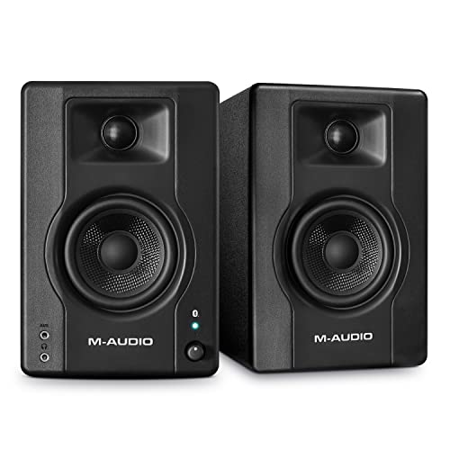 M-Audio BX3 BT - 3.5-Zoll 120W Bluetooth-Studiomonitore PC/Regal-Lautsprecher für Musikproduktion, Gaming, Streaming, Podcasting und DJs (Paar)