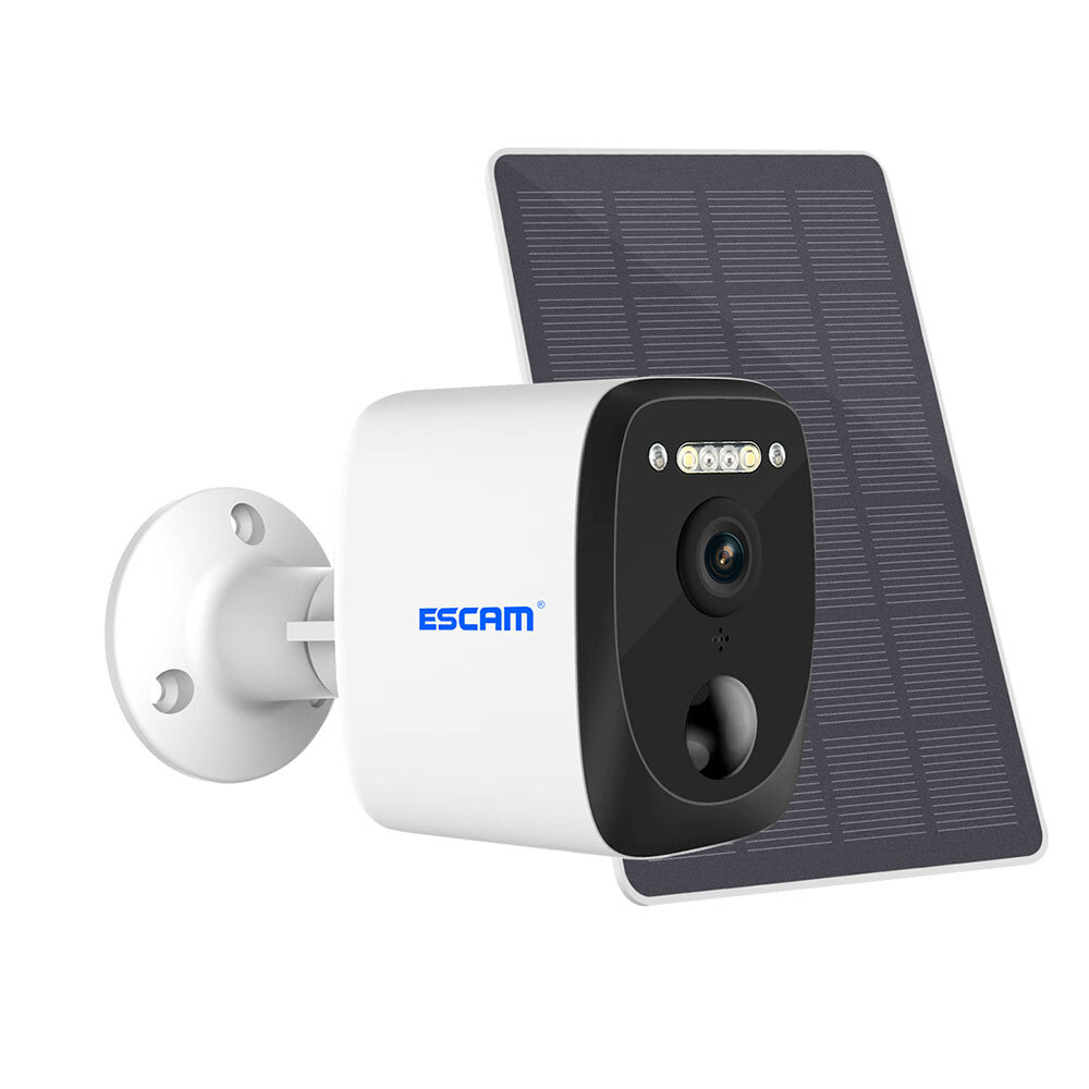 ESCAM QF370 3MP WiFi-IP-Kamera mit Solarpanel Intelligente Nachtsicht PIR Bewegungserkennung IP66 Wasserdichtes Zwei-Weg