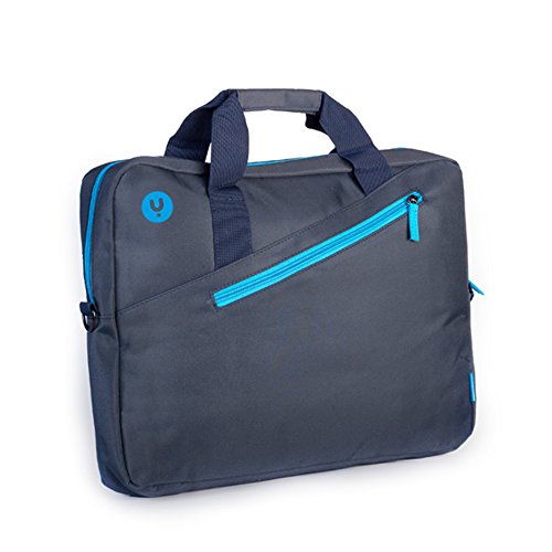 MONRAY NGS Ginger Blue - Aktentasche für Laptops bis zu 15,6 Zoll, mit Innenfächern und Außentasche, in blau und türkis