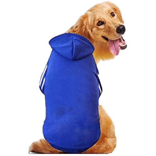 TOBILE Hundekleidung für den Winter, Haustiere, Hundekleidung, Hunde, Kapuzenpullover, warm, klein, mittelgroß, Hundejacke, Kleidung, Haustierkostüm, Blau, 8XL