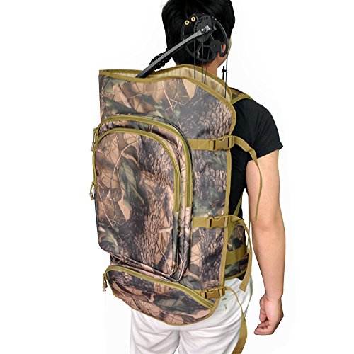 SHARROW Compoundbogen Rucksack Bogentasche Compound Bogen Tasche Jagdtasche Tragetasche (Camo)