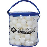 Donic-Schildkröt Unisex – Erwachsene Tischtennisball Jade, Poly 40+ Qualität, 144 Stk. in Tragetasche, weiß
