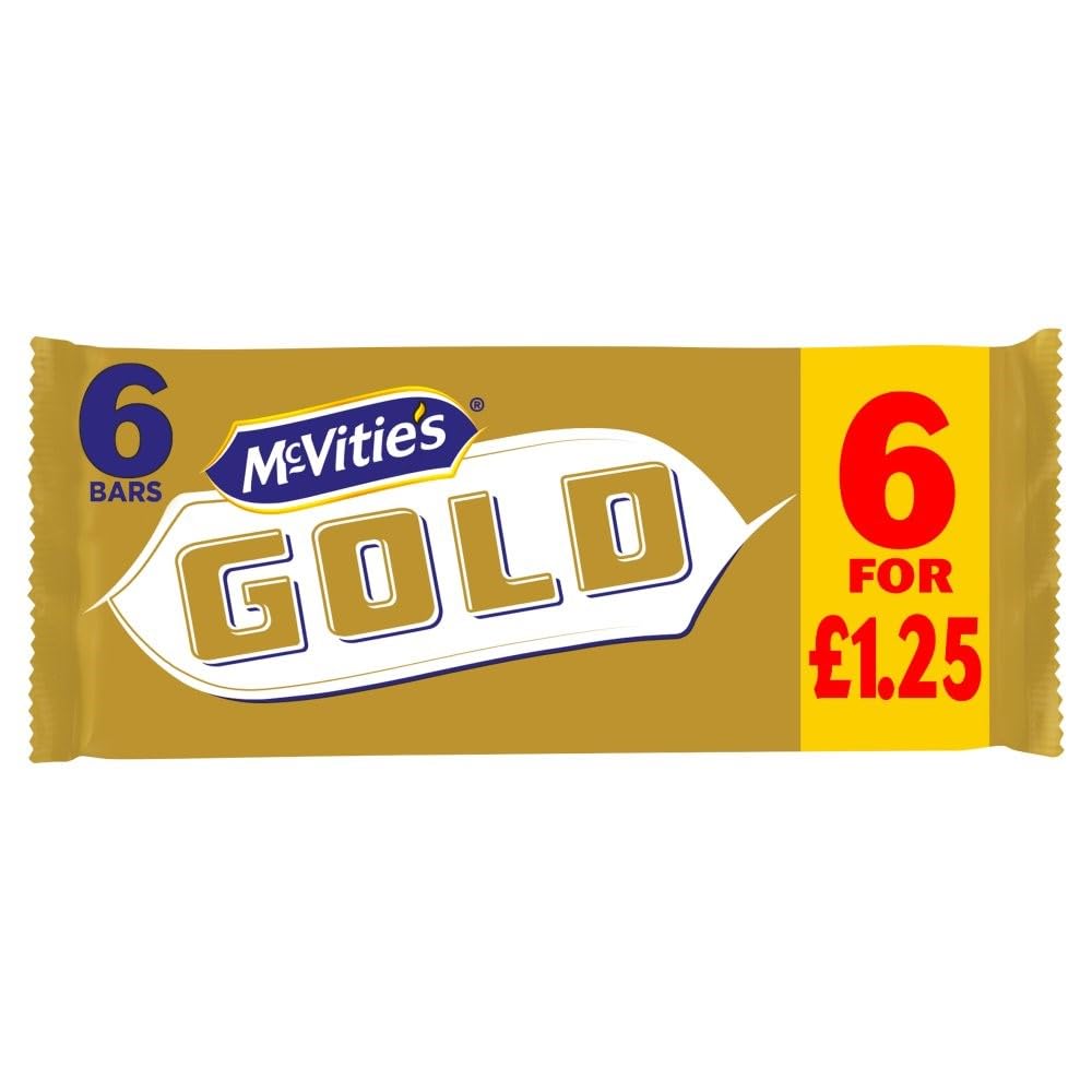McVitie's Gold Karamellgeschmack Keksriegel Multipack 6 x 18,3 g, 110 g (12 Stück)