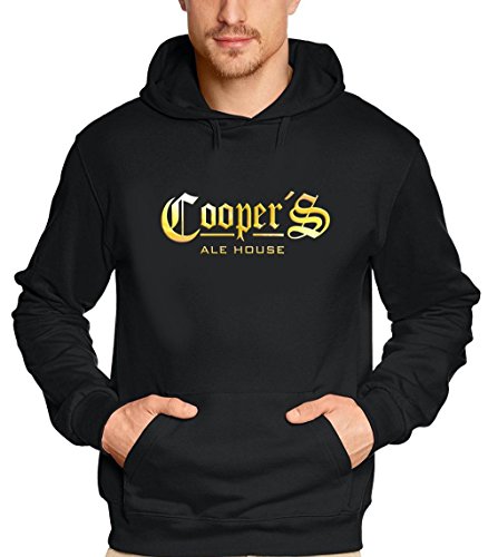 Coopers - ALE House - ! Schwarz-Gold Hoodie Sweatshirt mit Kapuze Gr.XL
