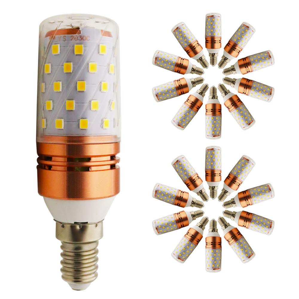 LED Glühbirne 12W / Ersetzt 120w / E14-Sockel / 1200 Lumen /3000 Kelvin Warmweiß Licht - 20er-Pack