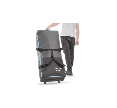 EGRET Transporttasche für E-Scooter mit Zwei Rollen und gepolsterten Tragegriffen - Grau