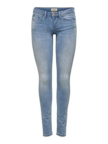 ONLY NOS Damen Onlcoral Sl Sk Bb Cre185063 Skinny Jeans, Blau (Light Blue Denim Light Blue Denim), 38 /L32 (Herstellergröße:30.0)