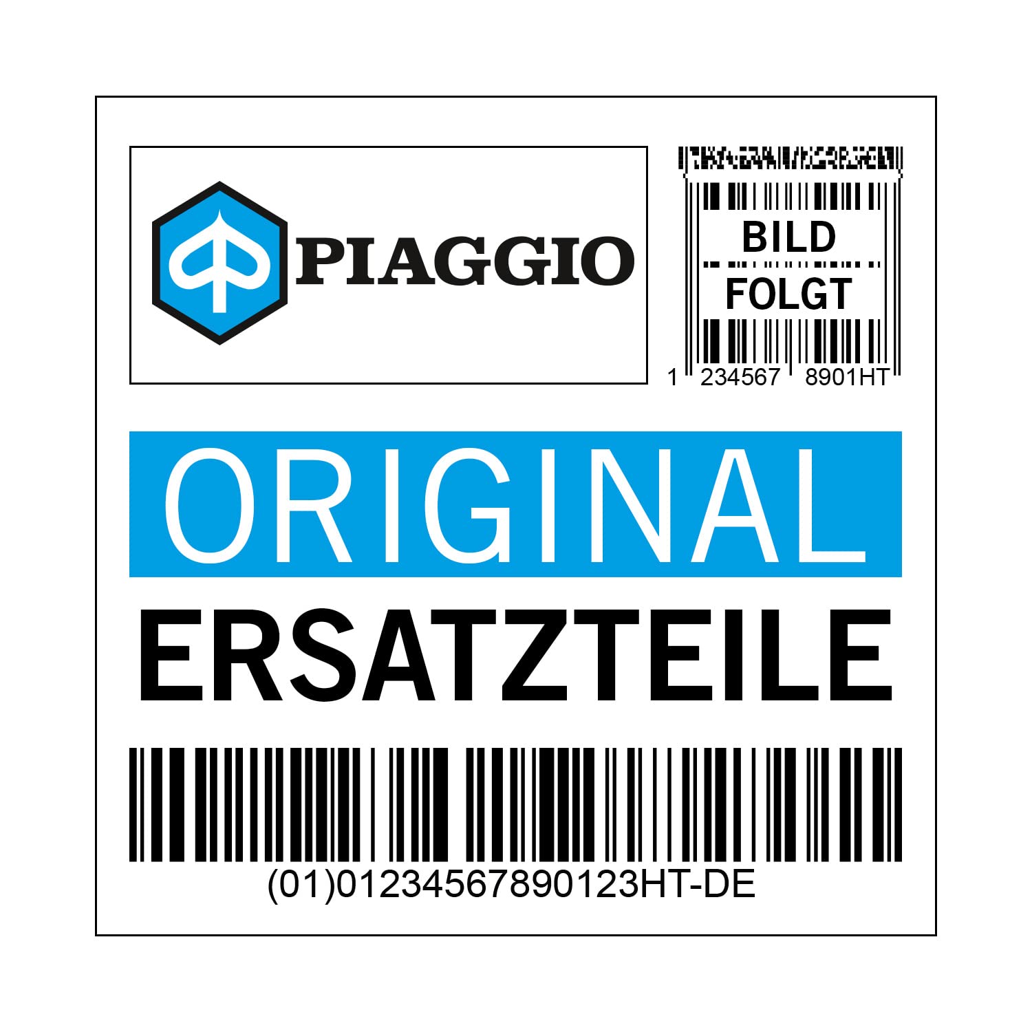 Dekor Piaggio Frontschild, Ape 50, B025153