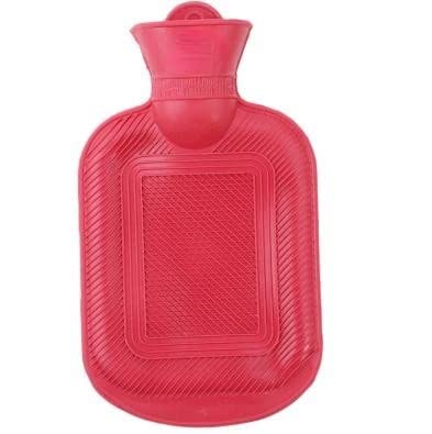 Wärmflasche Heizkissen 2000ml Dicker Tragbarer Gummi Winter Warme Wasserflasche Handwärmer Damen (zufällige Farbe, Größe: 26,5 x 14,5 cm)