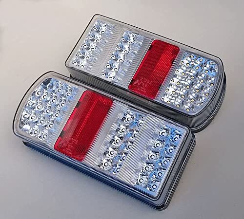 2 x LED Rückleuchten Set Heckleuchte 12 V für PKW Anhänger Rücklicht Leuchten Hochwertig