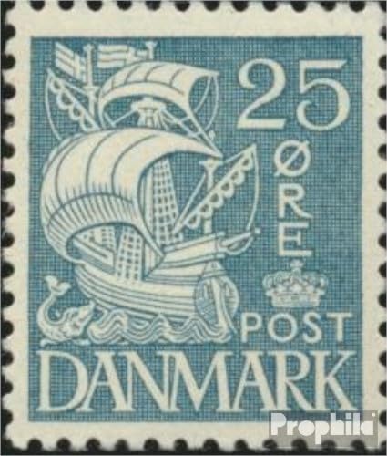 Prophila Collection Dänemark 204I postfrisch ** MNH 1933 Karavelle (Briefmarken für Sammler) Seefahrt/Schiffe