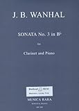 EDITION BREITKOPF VANHAL J.B. - SONATE IN B NR. 3 Klassische Noten Klarinette