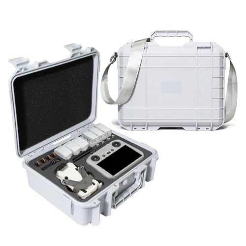ZJRXM Mini 4 Pro Koffer Tasche, Hartschalenkoffer für DJI Mini 4 Pro Drone Zubehör, Kompakte Tragetasche mit Tragegurt für DJI Mini 4 Pro