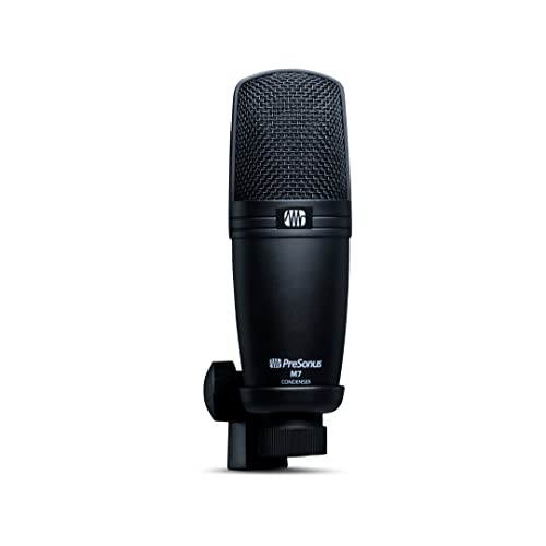 PreSonus M7 Kondensatormikrofon mit Nierencharakteristik, inklusive Mikrofonklemme, XLR-Kabel und Tragetasche