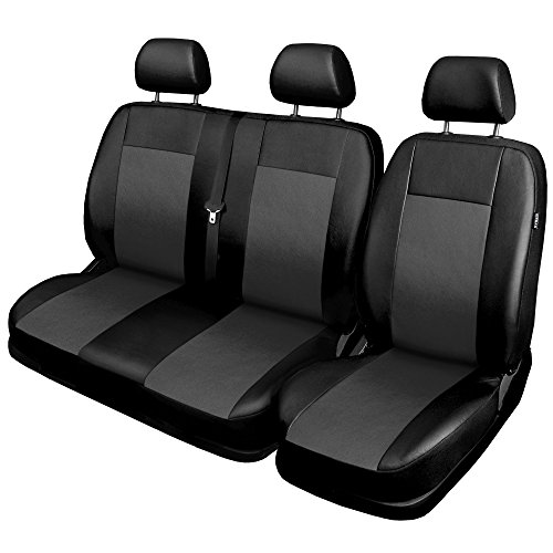 gsmarkt | Universal Grau | 1+2 Sitzbezüge Sitzbezug Schonbezug Schonbezüge Autoschonbezug Autositzbezug Sitzauflagen Sitzschutz Front Comfort