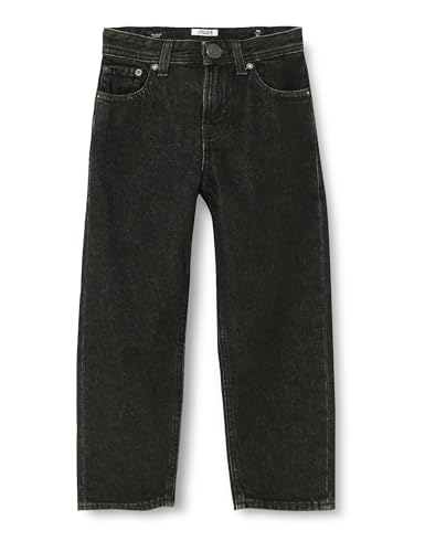 JACK&JONES JUNIOR Jungen JJICHRIS JJORIGINAL SQ 736 JNR Jeans, Black Denim, 140 cm
