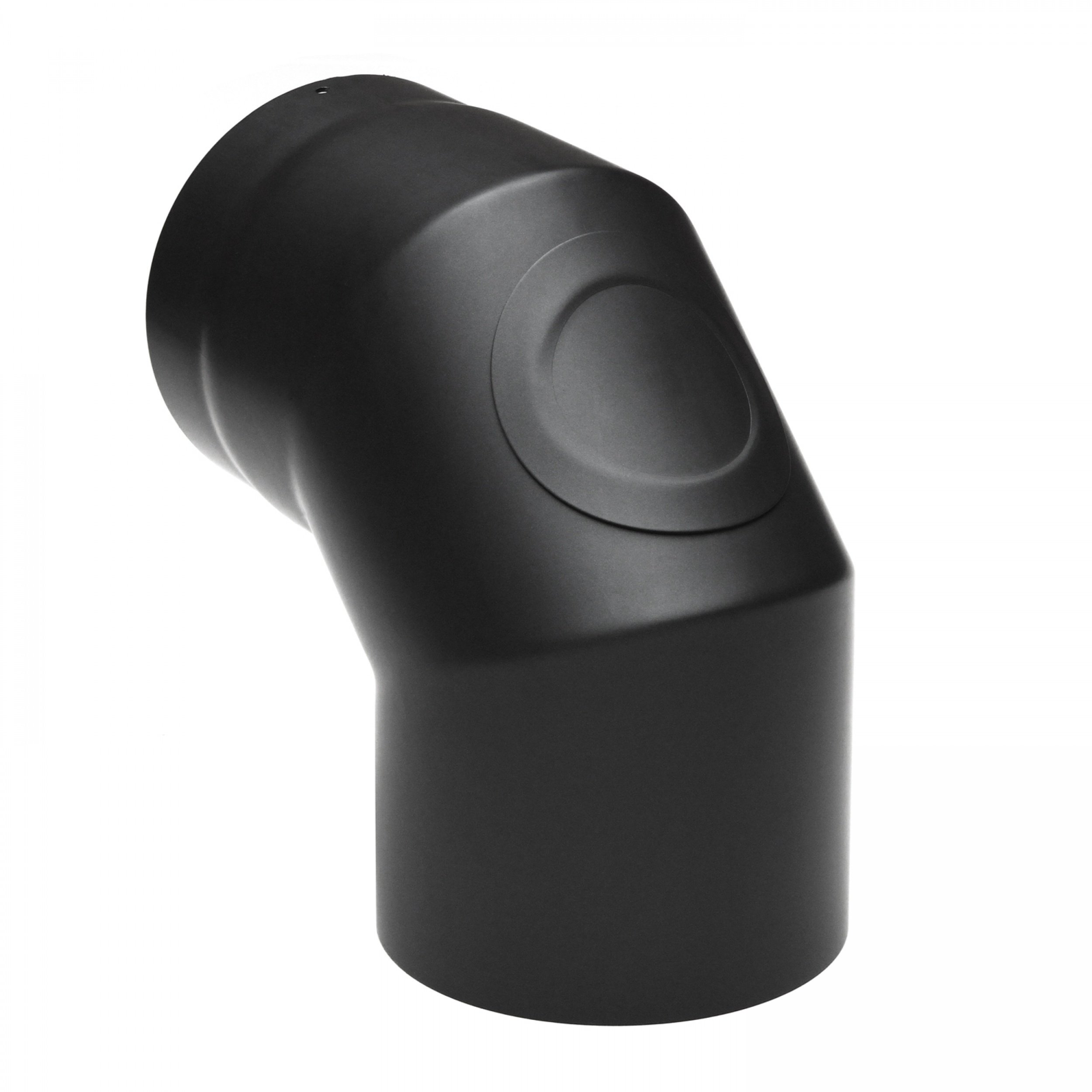 raik SH020-160-sw Raik Rauchrohrbogen/Ofenrohr 160mm - 90° mit Reinigungsöffnung schwarz