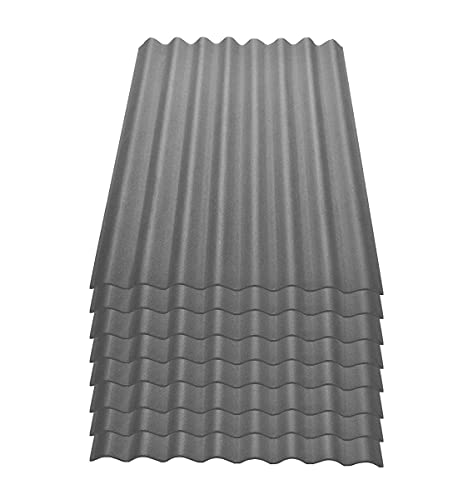 Onduline Easyline Dachplatte Wandplatte Trapezblech Wellplatte 8x0,76m² - grau