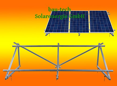 PV Solar Unterkonstruktion Aufständerung für 3 Solarmodule von bau-tech Solarenergie GmbH
