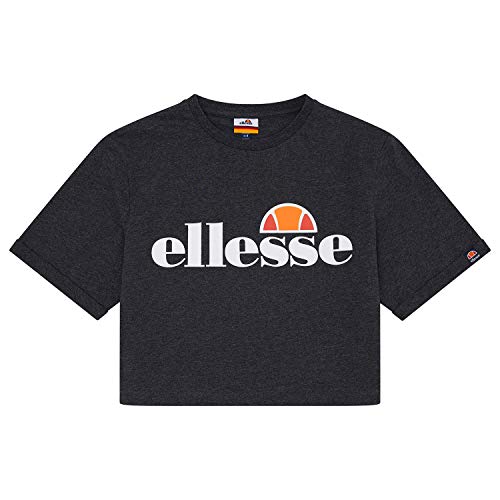 ellesse Damen Alberta T-Shirt, Dark Grey Marl, 16