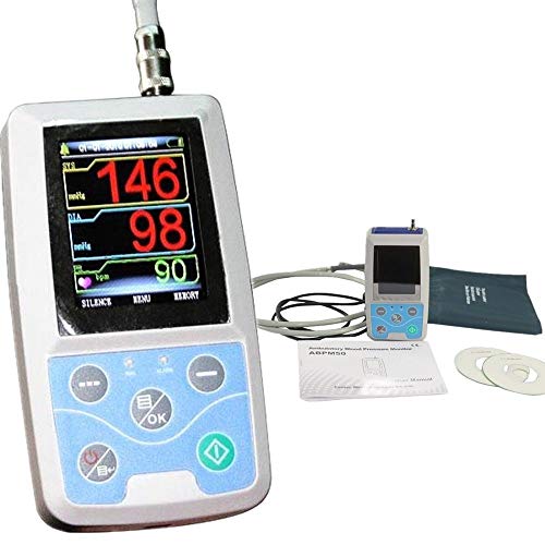 Präzise Blutdruckmessung 24 Stunden Blutdruckmesser Automatische Ambulante Blutdruckmessgerät Blutdruck Monitor + 3 Cuff ABPM50