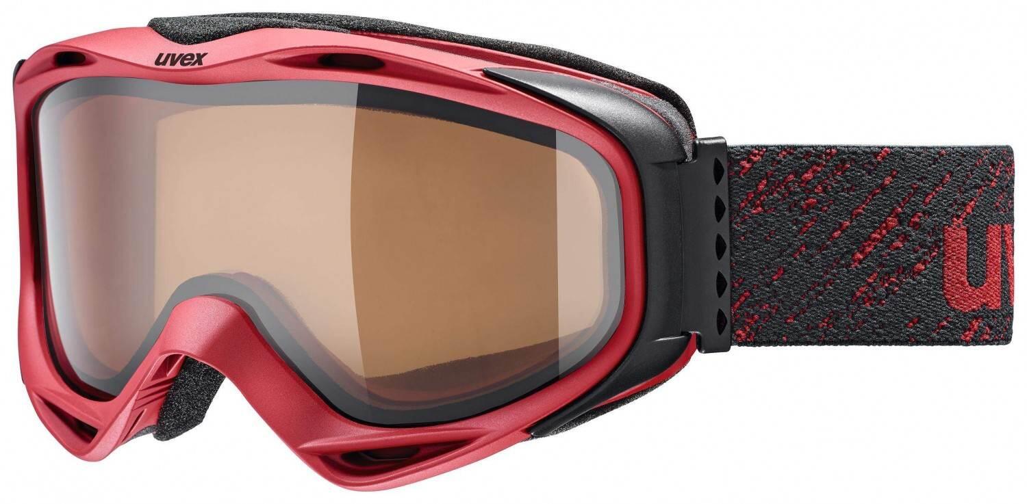 uvex g.gl 300 Polavision Brillentr&auml;gerskibrille (Farbe: 3030 darkred mat, polavision brown/clear)