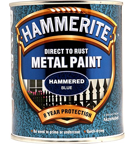 New 2015 Hammerite, direkt auf Rost Metall Paint blau 750 ml