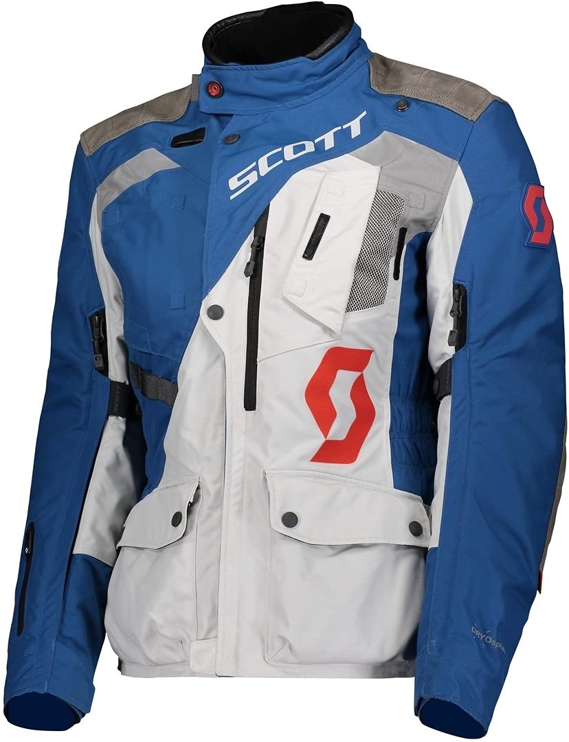 Scott Dualraid Dryo Damen Motorrad Jacke grau/blau 2022: Größe: XXL (44/46)