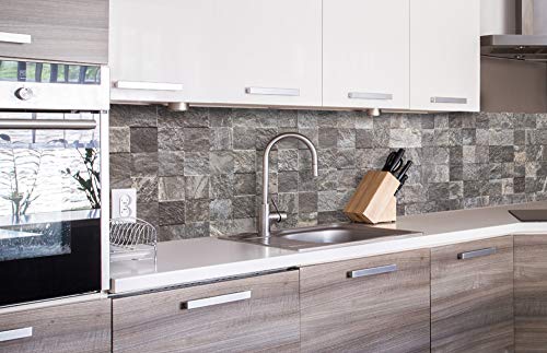 DIMEX LINE Küchenrückwand Folie selbstklebend HÖLZERNE Bank 260 x 60 cm | Klebefolie - Dekofolie - Spritzschutz für Küche | Premium QUALITÄT