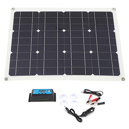 Solarboard, 40W 5V Semi-Flexibel Langlebig Praktisches Solarpanel-Ladegerät Solarpanel Solarpanel-System für den Außenbereich