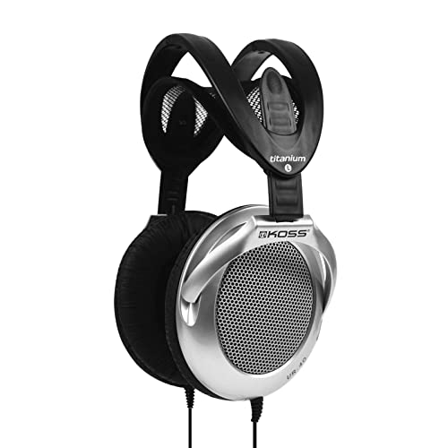 Koss UR40 Stereo On-Ear Leicht Kopfhörer Tragbar Faltbar Kompatibel mit iPhone, iPad und iPod, Android Smartphones, Tablets und MP3 Playern - Silber