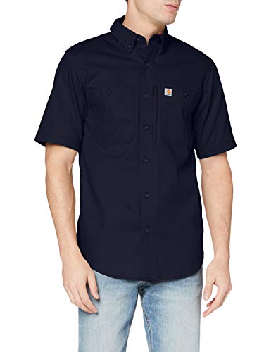 Carhartt Herren Rugged Professional Short Sleeve Shirt Work Utility Hemd, schwarz, Mittel