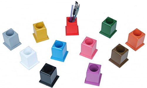 Farbige Montessori Stiftständer für Farbstifte, 11 verschiedene im Set