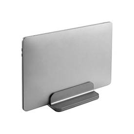 Newstar Notebook Desk Stand (Vertical) Silver Laptop, W125858504 ((Vertical) Silver Laptop Stand, Notebook Storage Stand, Grey, 27.9 cm (11), 43.2 cm (17), Aluminium,)