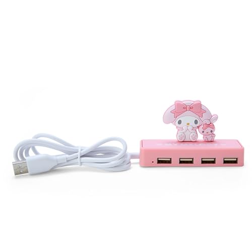 Sanrio 326909 Slim USB Hub My Melody, My Melody, 2,4 x 3,7 x 1,2 Zoll (6 x 9,5 x 3 cm), Charakter 326909