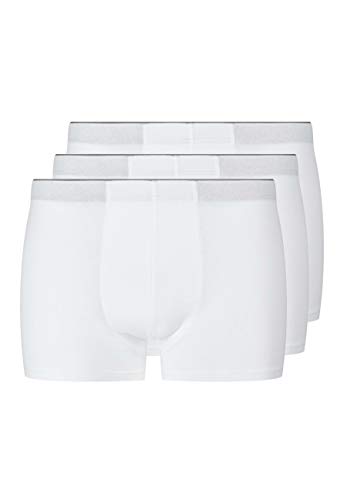 HUBER Herren Pant 3 Pack Boxershorts, Weiß (Weiss 0500), Large (Herstellergröße:L)