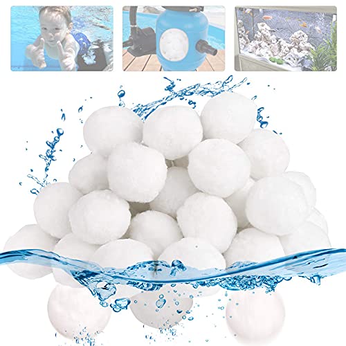 GJXJY Filter Balls, Filterbälle für Pool Sandfilter, mit Hohe Wasserdurchlässigkeit Poolreinigung Zubehör für Schwimmbad, Filterpumpe