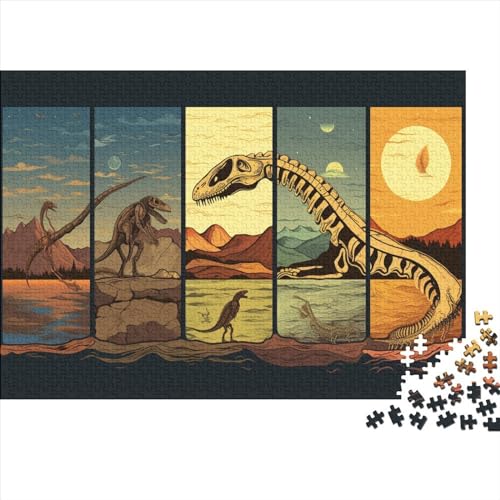 Dinosaur World 1000 Teile Ancient Animals Puzzles Für Erwachsene Family Challenging Games Moderne Wohnkultur Geburtstag Educational Game Stress Relief 1000pcs (75x50cm)