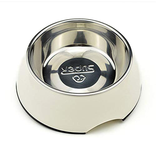 LKWHOME-Pet bowl Fressnapf, Einzelne Schüssel Edelstahl Hundenapf Hundenapf Hundenapf Teddy Harz Fressnapf Katze Schüssel Katze Futternapf (Color : A, Size : M)