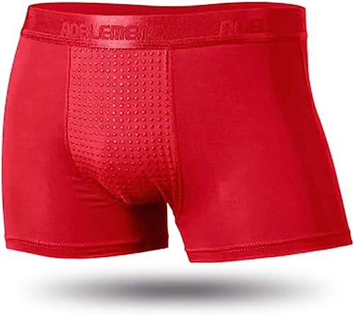 Herren-Boxershorts Für Prostatagesundheit Mit Turmalin-Magnettherapie, Verbessert Komfort Und Wohlbefinden (XL,3 Stück Rot)