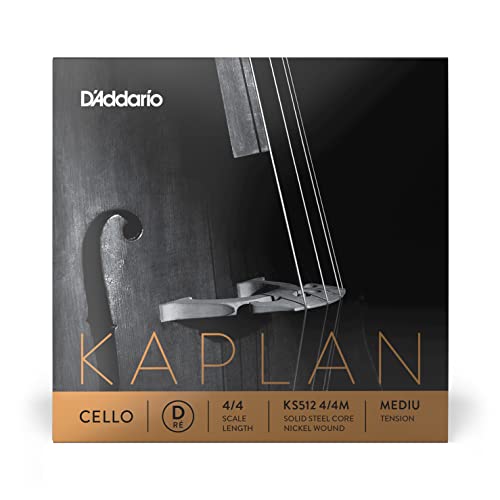 D'Addario KS512-4/4M Kaplan Cello Einzelsaite 'D' Wolfram umsponnen 4/4 Medium