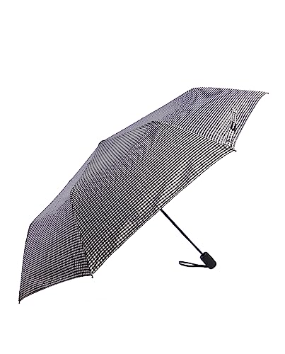 DON ALGODON Regenschirm Taschenschirm mit Auf-Zu-Automatik, Stangen 54 cm Ø100 cm klein, klein, leicht & kompakt Damen Lucy Schwarz