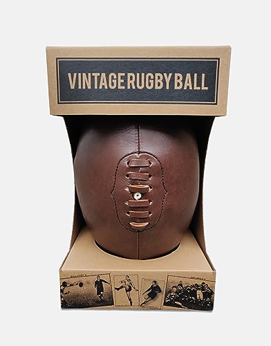 Robert Frederick-Rugby-Ball, Vintage-Stil, verpackt in robustem Deko-Karton
