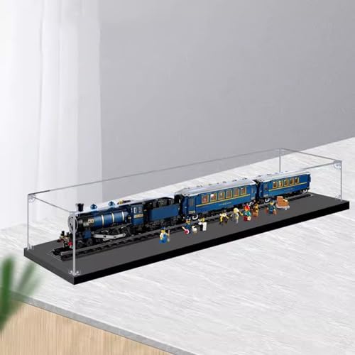 Transparente Acryl-Vitrine Für Lego 21344 Orient Express, Staubdichte Vitrine Kompatibel (Modell Nicht Im Lieferumfang Enthalten) A3MM,120*15*20CM